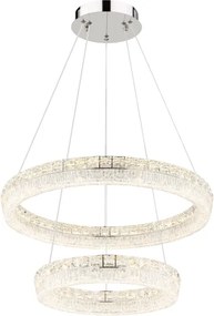 Globo 67387-60 - LED, fényerőszabályozható kábeles függeszték LAUREL LED/60W/230V átlátszó+ távirányító
