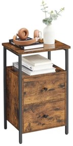 Éjjeli szekrény ARIN barna/fekete