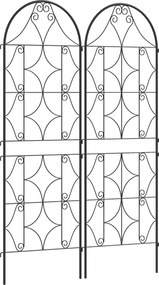 Outsunny Fém Rács 2 Darabos Csomag Beépíthető Rozsdaálló Rács Mászó Növényekhez 50x150 cm-es Kerti Rács Szobanövényekhez Paradicsomok Zöldségek Virágo