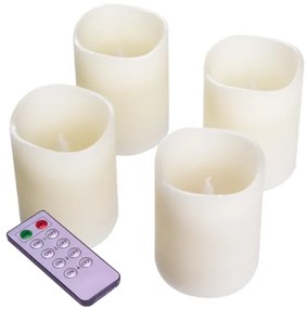 NEXOS Dekoratív LED készlet 4 adventi gyertya fehér