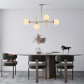 Kruva aranyszínű függőlámpa, magasság 57 cm - Squid Lighting