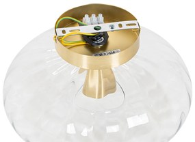 Art Deco mennyezeti lámpa arany üveggel - Ayesha