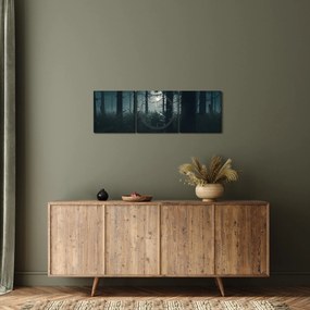 Kép - Páfrányok a holdfényben (órával) (90x30 cm)