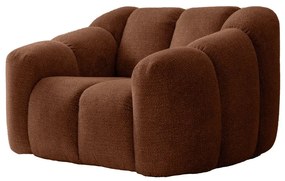 Terrakotta színű fotel Shell – Miuform