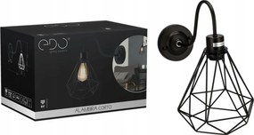 Loft Fali LĂĄmpa Alambra Corto E27 Fekete Edo