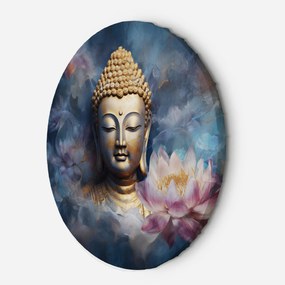 Gario Kerek vászonkép Buddha és a virágok Méret: 40 x 40 cm
