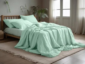 Musselin ágynemű MUSSARI mentás Ágyneműhuzat mérete: 70 x 90 cm | 140 x 200 cm