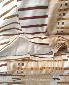 Pamut lepedők Miranda Brown 200x140cm+90x70cm TiaHome