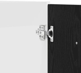 fekete tölgyfa mosogató alsó szekrény 80 x 46 x 81,5 cm