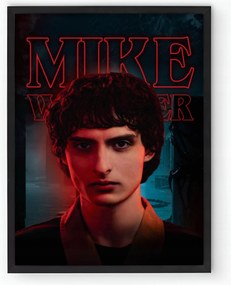 Stranger Things sorozat Mike Wheeler plakát keretben 30x40 cm