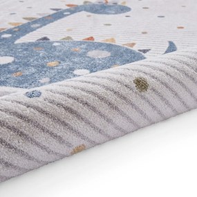 Kék-világosszürke gyerek szőnyeg 120x170 cm Vida Kids Dinosaur – Think Rugs