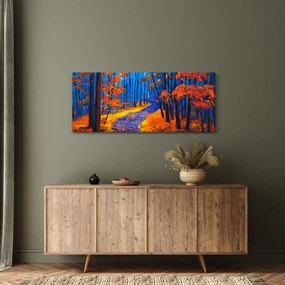 Egy őszi erdő képe (120x50 cm)