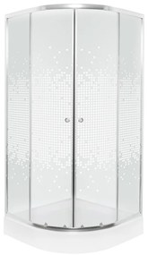 Pixel White 90 íves zuhanykabin zuhanytálcával
