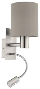 Szürke-ezüstszínű LED fali lámpa PASTERI – EGLO