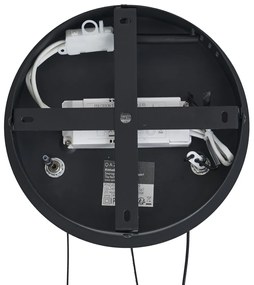 Modern függőlámpa fekete 59cm LED-del, 3 lépésben dimmelhető - Anello csillár