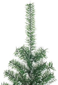 zöld műkarácsonyfa hóval 210 cm