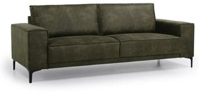 Zöld bőrutánzat kanapé 224 cm Copenhagen – Scandic