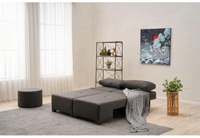 Széthúzható kanapé Perenilla L (antracit + dió). 1107009