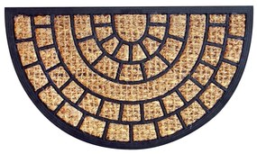Toro Squares kókusz lábtörlő félkör, 40 x 70 cm