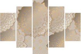 Kép - Mandalák arany tónusokban (150x105 cm)