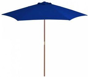 Kék kültéri napernyő farúddal 270 cm