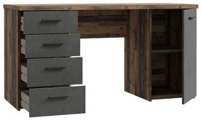 Íróasztal ARENO barna/grafit