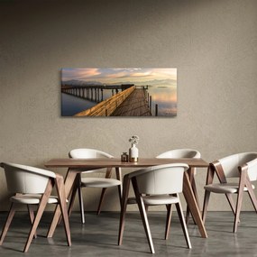 Kép - Az Obersee-tó partján (120x50 cm)