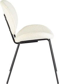 Fehér kárpitozott étkezőszék Maddie – Yes Everyday