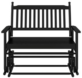 fekete tömör nyárfa hintapad 118 x 70 x 104,5 cm