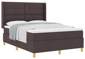 Boxspring Ágy Matrac Esernyő Barna 160x200 cm Szövet