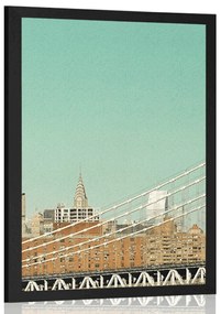 Poszter felhőkarcolók New Yorkban