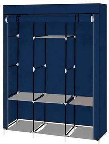 Mobil ruhásszekrény 130x45x170 cm-es méretben-kék