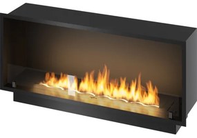 InFire - Beépített BIO kandalló 49,4x124,4 cm 6kW fekete
