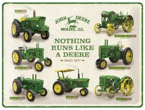 Fém tábla John Deere - Model Chart