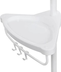 Fürdőszobai polc műanyag fehér AKP-E1001 WT