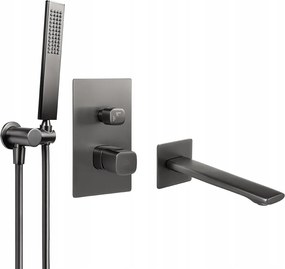 Falsík Alatti Kádcsaptelep Grafit Kifolyócsővel Laveo Tores