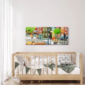 Kép - gyermek város (120x50 cm)