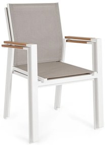 Fehér fém kerti szék szett 4 db-os Heta – Bizzotto