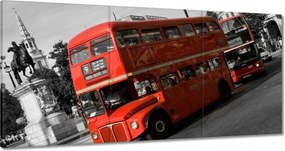 Vászonkép 120x60 Piros busz London