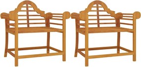 vidaXL 2 db tömör tíkfa kerti szék 91 x 62 x 94 cm