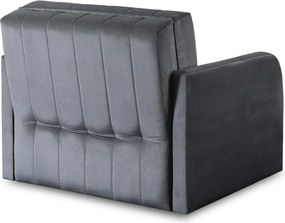 2 db-os szett, egyszemélyes ágyazható fotel szürke színben VERO