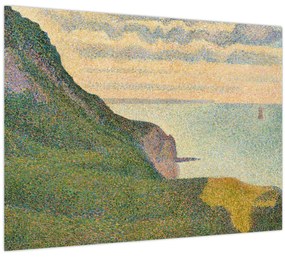 Kép - Georges Seurat, Seascape at Port-en-Bessin, Normandy, reprodukciók (70x50 cm)