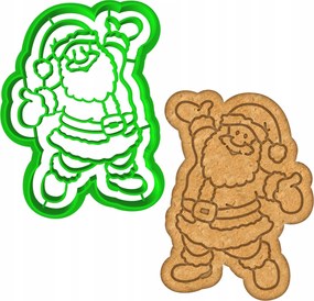 Karácsonyi Forma Mézeskalács lyukasztó Karácsony Mikulás 8cm