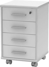 Zárható irodai konténer, fehér, JOHAN 2 NEW 12