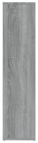 szürke sonoma színű könyvszekrény 50 x 25 x 106 cm