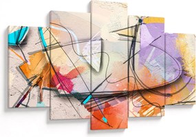 Kép - absztrakció, madár (150x105 cm)