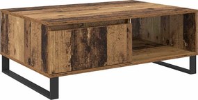 vidaXL Dohányzóasztal Öreg fa 90 x 60 x 35 cm Faanyag