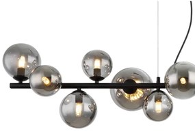 Globo 56133-13H - LED Csillár zsinóron RIHA 13xG9/3,5W/230V füstös/fekete