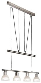 LED Csillár zsinóron DAYTONA 4xE14/5W/230V 3000K fényezett króm