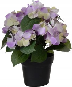 Hortenzia cserépben mesterséges dekorációs növény 1 db 24x25x25 cm